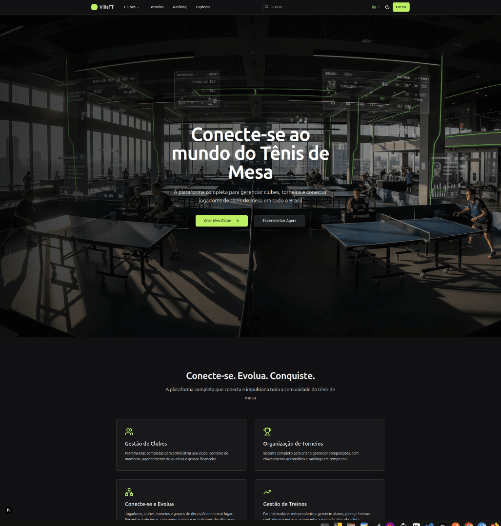 Pagina principal do VillaTT